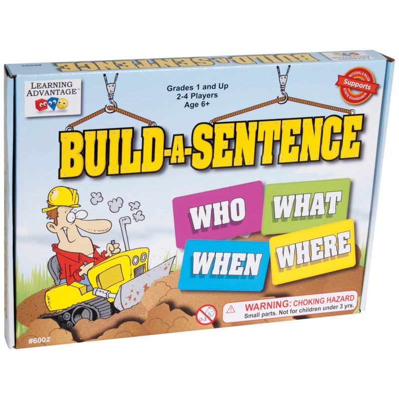 LEARNING ADVANTAGE Build-A-Sentence - Learning Games for Kids - Sentence Building and Literacy Game - Homeschool Supplies - Image 2